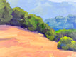 Original art for sale at UGallery.com | California Hills by Steven Guy Bilodeau | $600 | oil painting | 12' h x 16' w | thumbnail 4