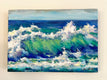 Original art for sale at UGallery.com | Crashing Waves by Steven Guy Bilodeau | $450 | oil painting | 9.5' h x 13.5' w | thumbnail 3