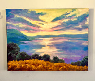 Sunset Over Lake Ohrid by Steven Guy Bilodeau |  Context View of Artwork 