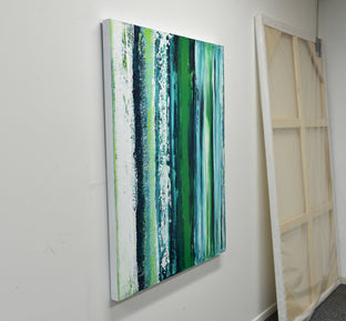 Original art for sale at UGallery.com | Strata Verde by Lisa Carney | $1,525 | acrylic painting | 40' h x 30' w | photo 1