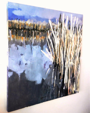 Original art for sale at UGallery.com | Straw Marsh by Mary Pratt | $3,250 | oil painting | 40' h x 40' w | photo 2
