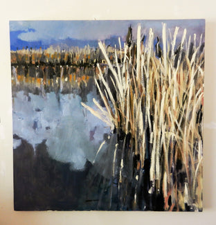 Original art for sale at UGallery.com | Straw Marsh by Mary Pratt | $3,250 | oil painting | 40' h x 40' w | photo 3