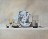 Original art for sale at UGallery.com | Striped Bouquet by Christopher Garvey | $925 | oil painting | 16' h x 20' w | thumbnail 1