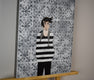 Original art for sale at UGallery.com | Stripe Man by Diana Rosa | $900 | acrylic painting | 20' h x 16' w | thumbnail 2