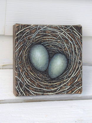 Study for Each Must Enter the Nest by Jennifer Ross |  Side View of Artwork 