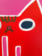 Original art for sale at UGallery.com | Valentine's Cat by Jessica JH Roller | $300 | acrylic painting | 12' h x 12' w | thumbnail 4