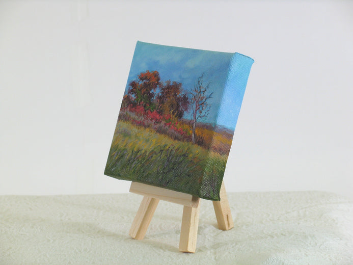 Sumac On The Burr Oak Ridge by Suzanne Massion |  Side View of Artwork 