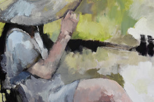 Original art for sale at UGallery.com | Summer Bonnet by Mary Pratt | $1,800 | oil painting | 40' h x 30' w | photo 4