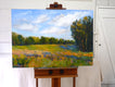 Original art for sale at UGallery.com | Summer Pasture by Elizabeth Garat | $2,150 | oil painting | 28' h x 40' w | thumbnail 3