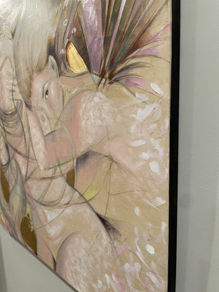 Original art for sale at UGallery.com | The Siren by Sumner Crenshaw | $850 | mixed media artwork | 24' h x 24' w | photo 2