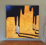 Original art for sale at UGallery.com | Sundown by Jaime Ellsworth | $1,975 | oil painting | 36' h x 36' w | thumbnail 3