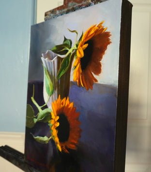 Sunflowers by Jonelle Summerfield |  Side View of Artwork 