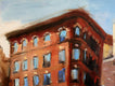 Original art for sale at UGallery.com | Sunny Day in Greenwich Village by Jonelle Summerfield | $600 | oil painting | 18' h x 24' w | thumbnail 2