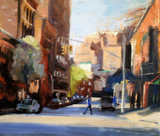 Sunny Day in Greenwich Village by Jonelle Summerfield |   Closeup View of Artwork 