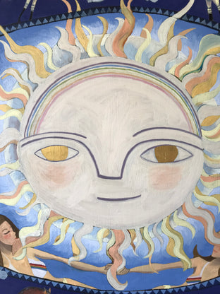 The Sun Tarot by Rachel Srinivasan |   Closeup View of Artwork 