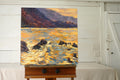 Original art for sale at UGallery.com | Sunrise at Malibu by Elizabeth Garat | $1,350 | oil painting | 24' h x 24' w | thumbnail 3