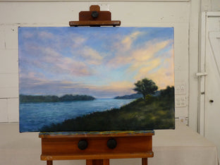 Original art for sale at UGallery.com | A Sunrise at the River by Elizabeth Garat | $1,425 | oil painting | 20' h x 30' w | photo 3