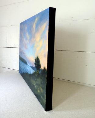 Original art for sale at UGallery.com | A Sunrise at the River by Elizabeth Garat | $1,425 | oil painting | 20' h x 30' w | photo 2