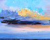 Original art for sale at UGallery.com | Pacific Sunset by Lisa Elley | $450 | oil painting | 12' h x 12' w | thumbnail 4