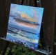 Original art for sale at UGallery.com | Pacific Sunset by Lisa Elley | $450 | oil painting | 12' h x 12' w | thumbnail 2