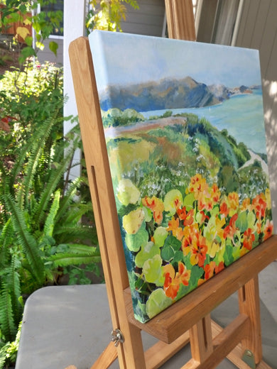 Sunshine on a Cloudy Day by Catherine McCargar |  Side View of Artwork 