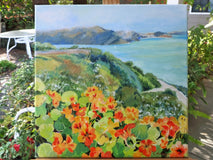 Original art for sale at UGallery.com | Sunshine on a Cloudy Day by Catherine McCargar | $650 | acrylic painting | 12' h x 12' w | thumbnail 3