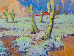 Arizona Desert Landscape, Cactuses by Suren Nersisyan |   Closeup View of Artwork 