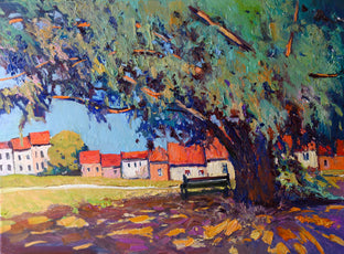 Big Tree and Little Houses by Suren Nersisyan |  Artwork Main Image 