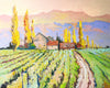 Original art for sale at UGallery.com | Fall Morning in the Vineyards by Suren Nersisyan | $1,200 | oil painting | 24' h x 30' w | thumbnail 1