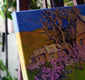 Original art for sale at UGallery.com | Farmhouses and Almond Trees, Spring by Suren Nersisyan | $400 | oil painting | 12' h x 16' w | thumbnail 3