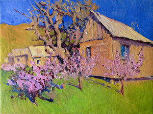 Farmhouses and Almond Trees, Spring by Suren Nersisyan |  Artwork Main Image 