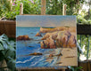 Original art for sale at UGallery.com | Pacific Ocean, Rocks by Suren Nersisyan | $850 | oil painting | 20' h x 24' w | thumbnail 3