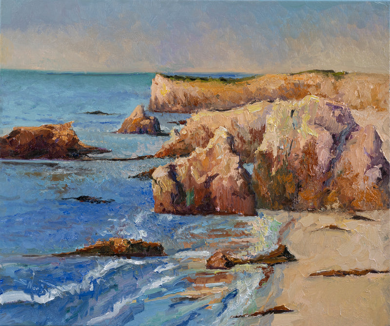 Pacific Ocean, Rocks by Suren Nersisyan - oil painting | UGallery