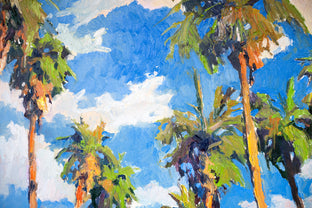 Original art for sale at UGallery.com | Palm Trees and Sky by Suren Nersisyan | $1,800 | oil painting | 30' h x 40' w | photo 4