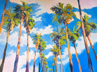 Original art for sale at UGallery.com | Palm Trees and Sky by Suren Nersisyan | $1,800 | oil painting | 30' h x 40' w | photo 1