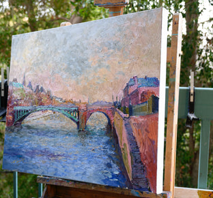 Paris, River Seine by Suren Nersisyan |   Closeup View of Artwork 