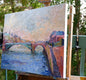 Original art for sale at UGallery.com | Paris, River Seine by Suren Nersisyan | $900 | oil painting | 22' h x 28' w | thumbnail 4