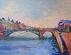 Original art for sale at UGallery.com | Paris, River Seine by Suren Nersisyan | $900 | oil painting | 22' h x 28' w | thumbnail 1
