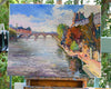 Original art for sale at UGallery.com | River Seine in Paris, Fall by Suren Nersisyan | $900 | oil painting | 22' h x 28' w | thumbnail 2