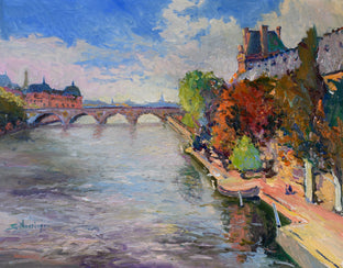 River Seine in Paris, Fall by Suren Nersisyan |  Artwork Main Image 