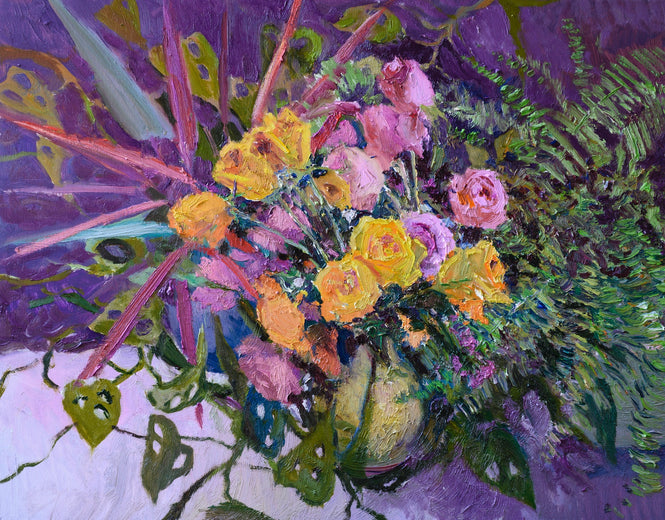 Roses and Houseplants by Suren Nersisyan |  Artwork Main Image 