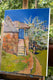 Original art for sale at UGallery.com | Spring and Old Farm House with Blue Door by Suren Nersisyan | $500 | oil painting | 24' h x 18' w | thumbnail 3