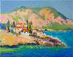 Original art for sale at UGallery.com | Summer in Greek Islands by Suren Nersisyan | $300 | oil painting | 11' h x 14' w | thumbnail 1