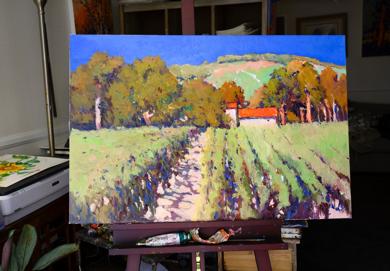 Sunny Vineyards by Suren Nersisyan |  Context View of Artwork 