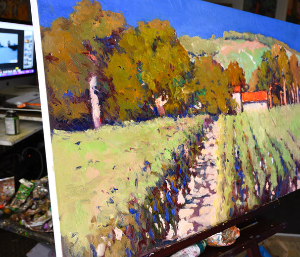 Sunny Vineyards by Suren Nersisyan |   Closeup View of Artwork 