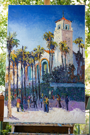 Union Station in Los Angeles, Sunny Day by Suren Nersisyan |  Side View of Artwork 