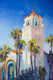 Original art for sale at UGallery.com | Union Station in Los Angeles, Sunny Day by Suren Nersisyan | $1,600 | oil painting | 36' h x 24' w | thumbnail 4