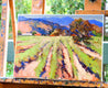 Original art for sale at UGallery.com | Vineyards and Mountains by Suren Nersisyan | $375 | oil painting | 12' h x 16' w | thumbnail 3