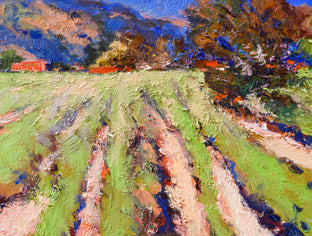 Original art for sale at UGallery.com | Vineyards and Mountains by Suren Nersisyan | $375 | oil painting | 12' h x 16' w | photo 4