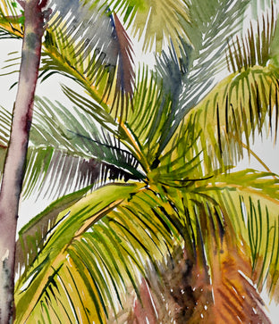 Coconut Palm Trees (Composition 1) by Suren Nersisyan |   Closeup View of Artwork 